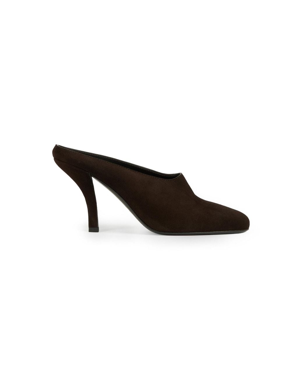 Totême Black Contour Suede Mules