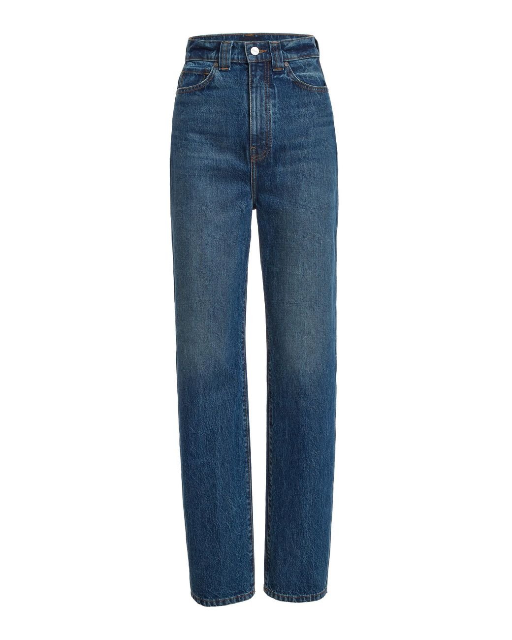 KHAITE Albi Slim Jeans in Blue | Lyst