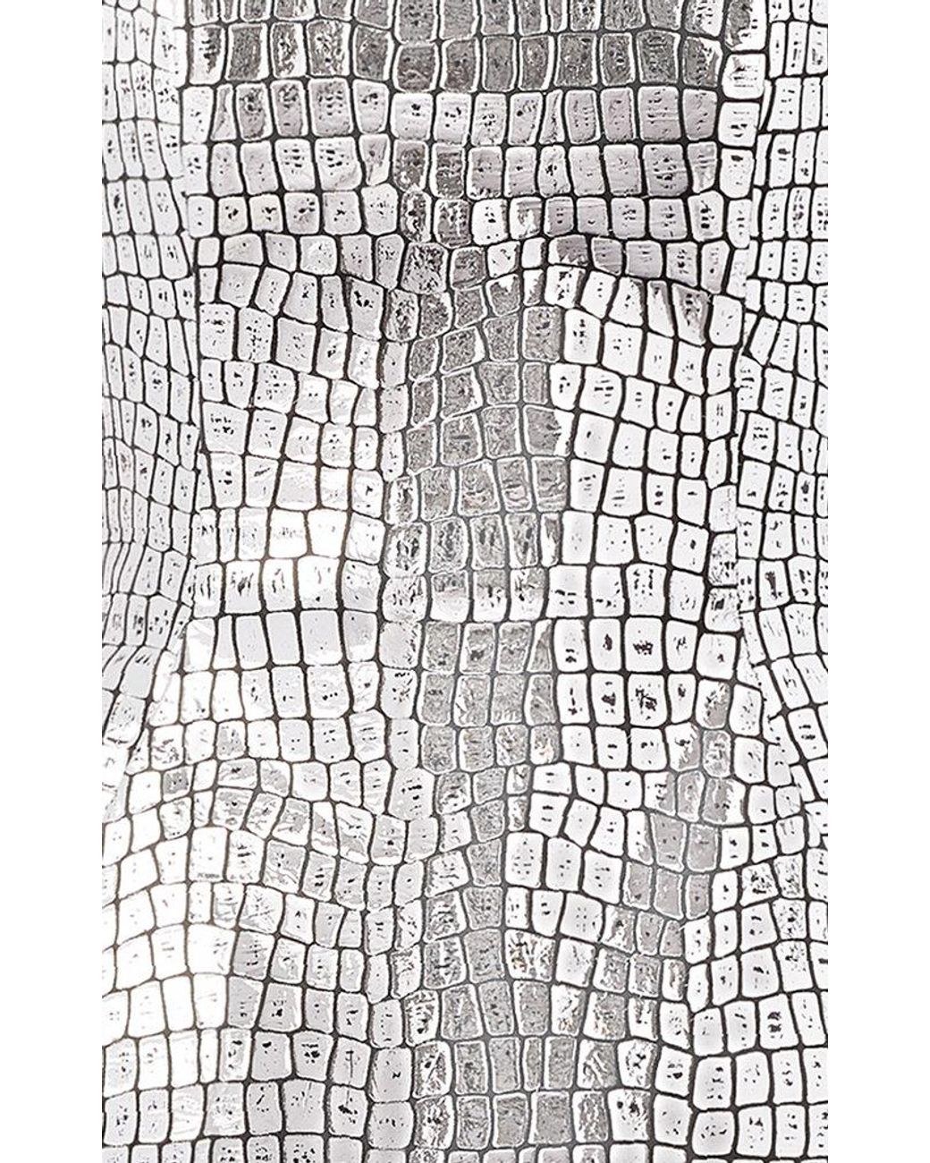 Croc-Effect Foiled Leather Strapless Midi Dress By Brandon Maxwell, Moda  Operandi