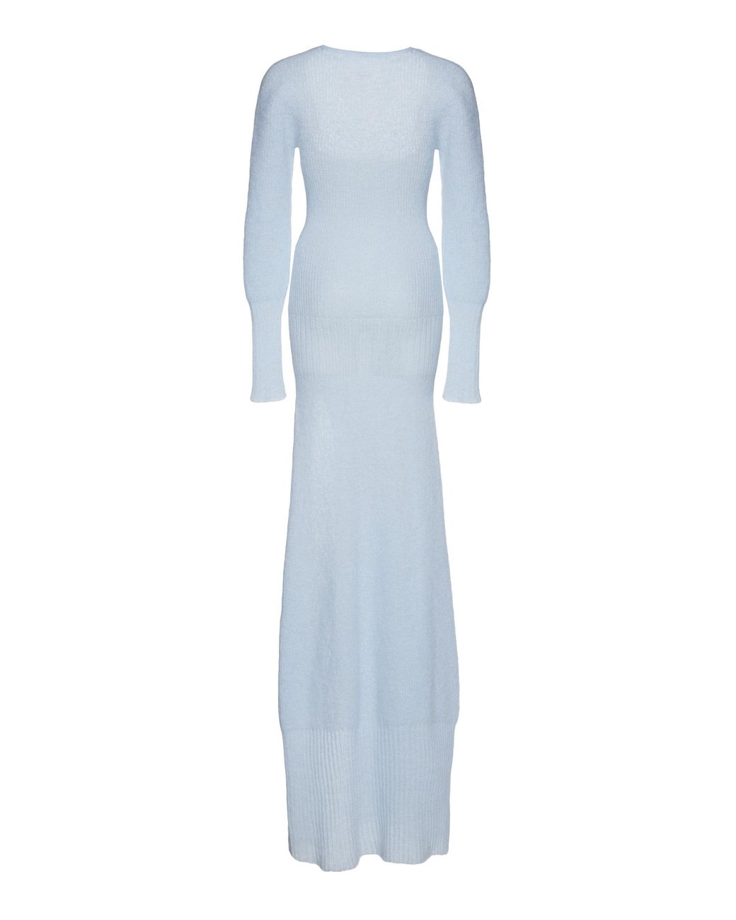 jacquemus blue knit dress Jacquemus La Robe Maille Knitted Maxi-dress In Cobalt