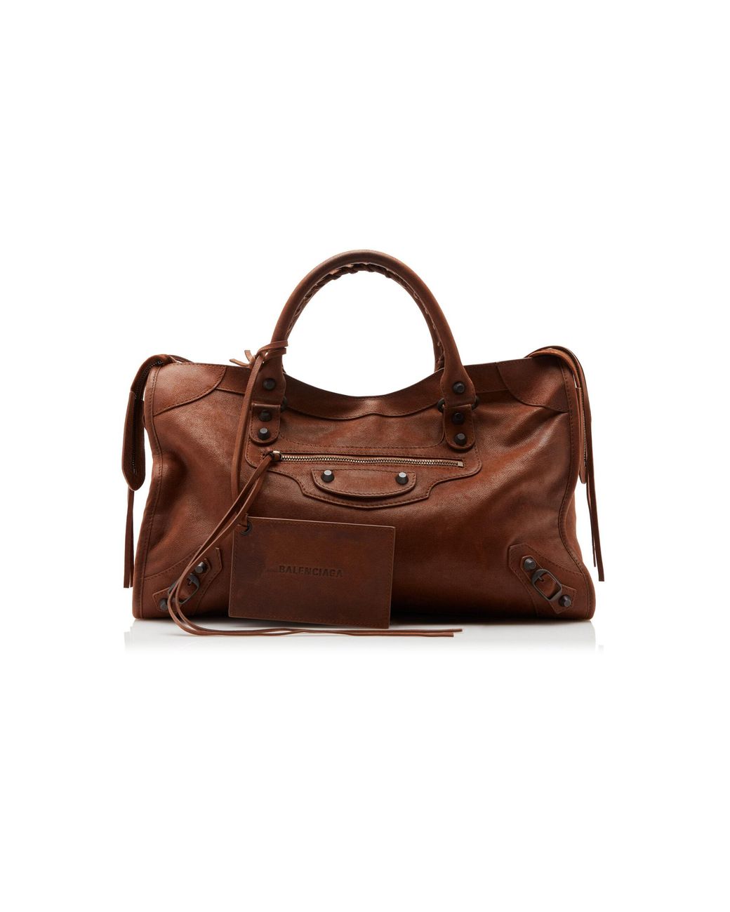 Balenciaga Brown Le City Medium Leather Bag