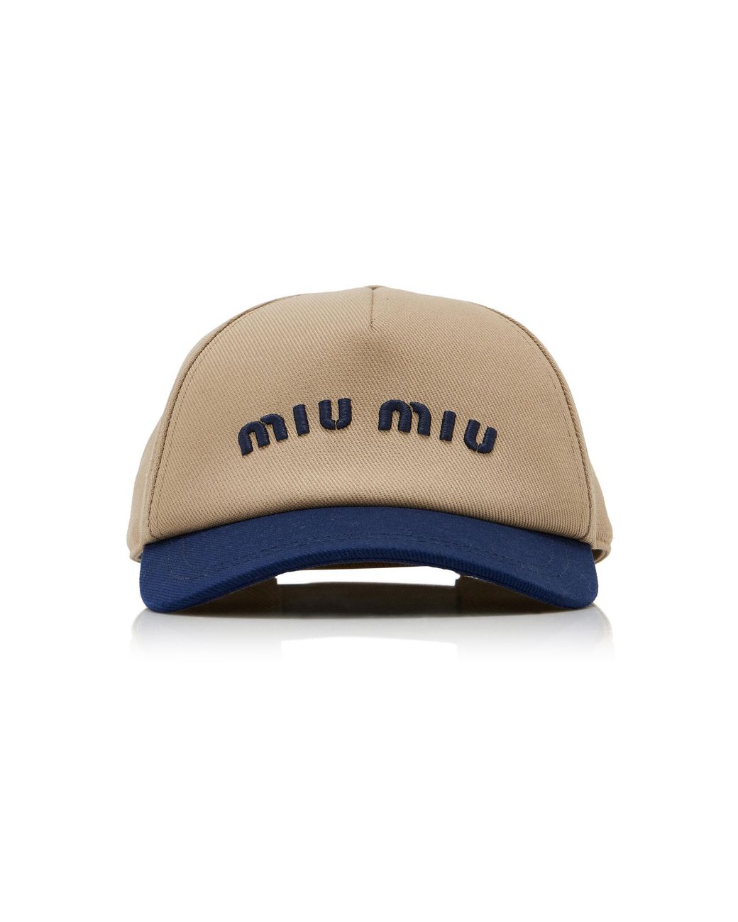 Miu Miu Natural Cotton Baseball Cap