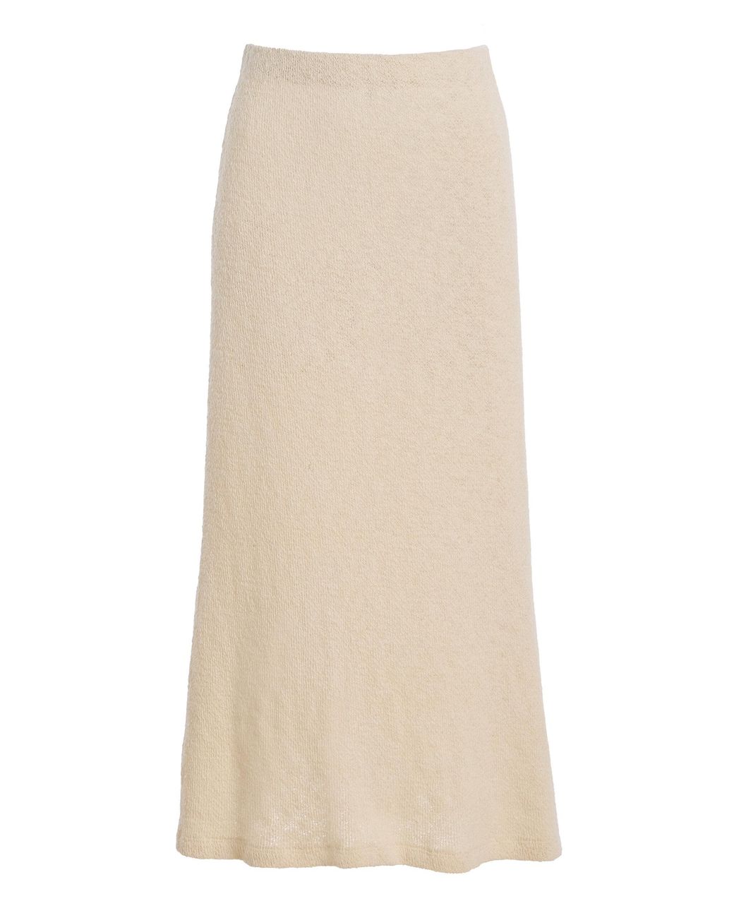 Anemos Natural The Rey Crochet-Knit Midi Skirt
