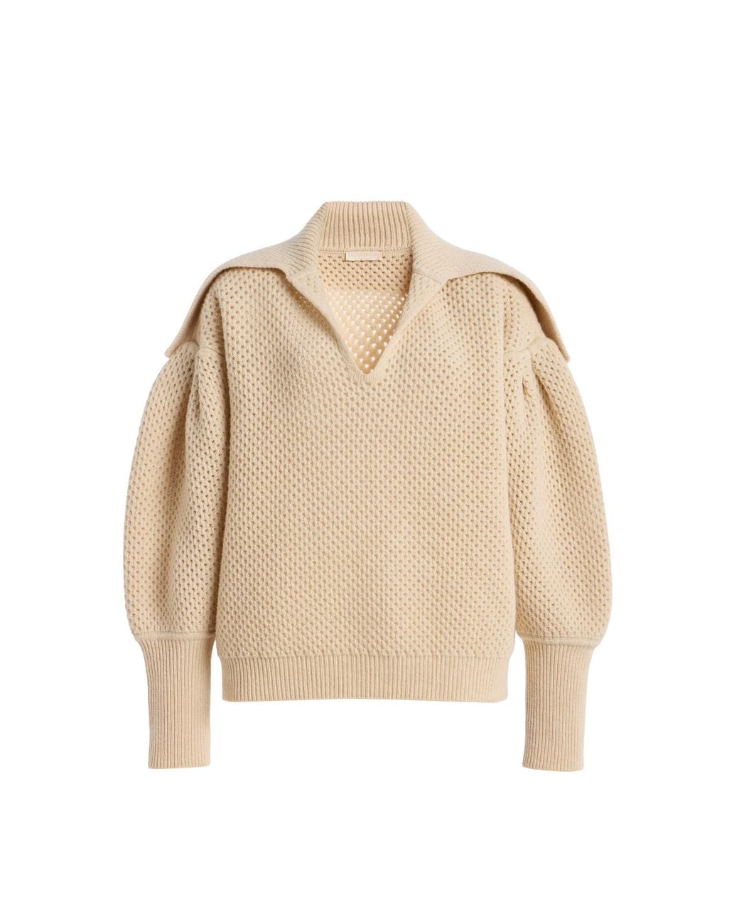 Ulla Johnson Natural Lila Knit Wool Sweater