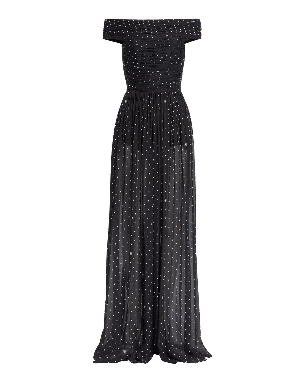 Elie Saab Black Printed Chiffon Jumpsuit