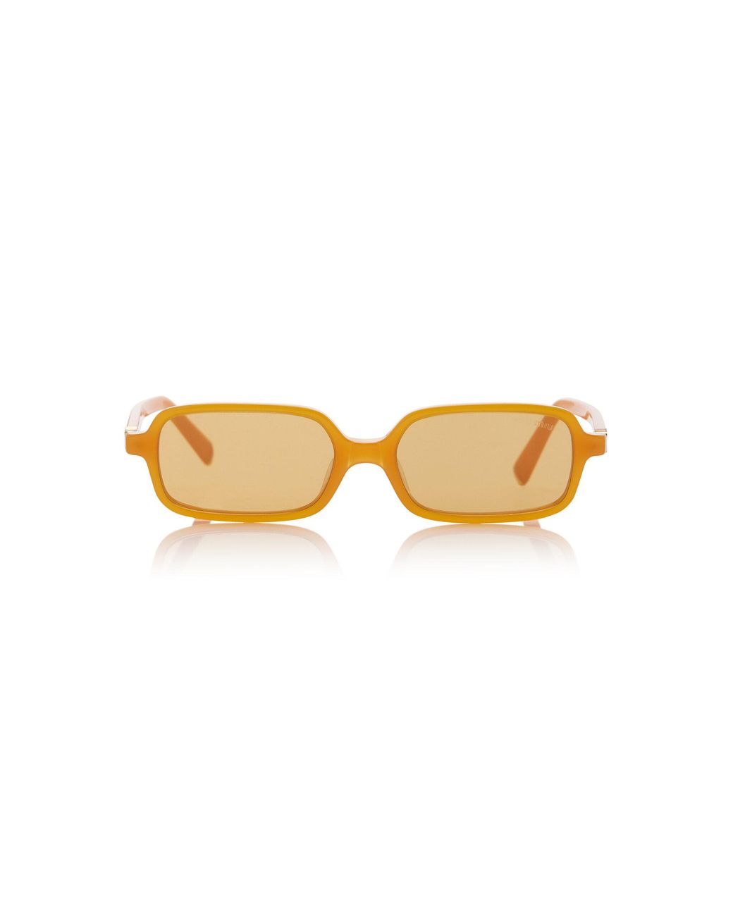Miu Miu Orange Square-frame Acetate Sunglasses