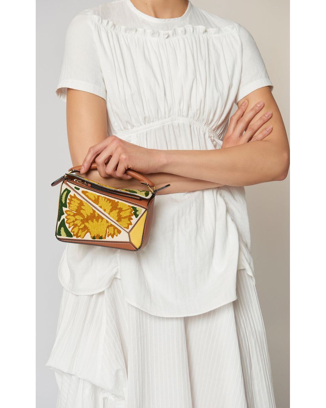 Loewe X William De Morgan Puzzle Small Embroidered Leather