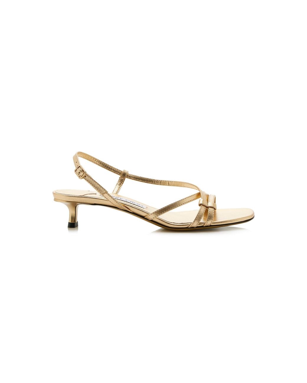 Jimmy Choo Farris Metallic Leather Sandals