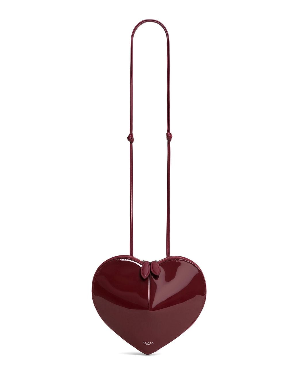 Alaïa Red Le Coeur Patent Leather Crossbody Bag