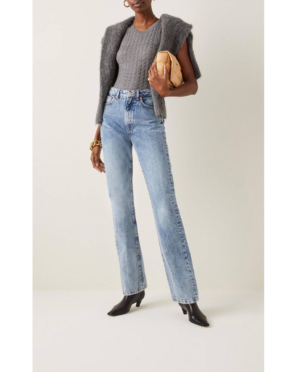 Jeanerica Dover Rigid High-rise Straight-leg Jeans in Blue | Lyst