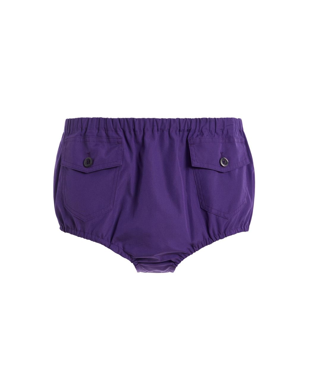 Prada Purple Cotton Poplin Shorts