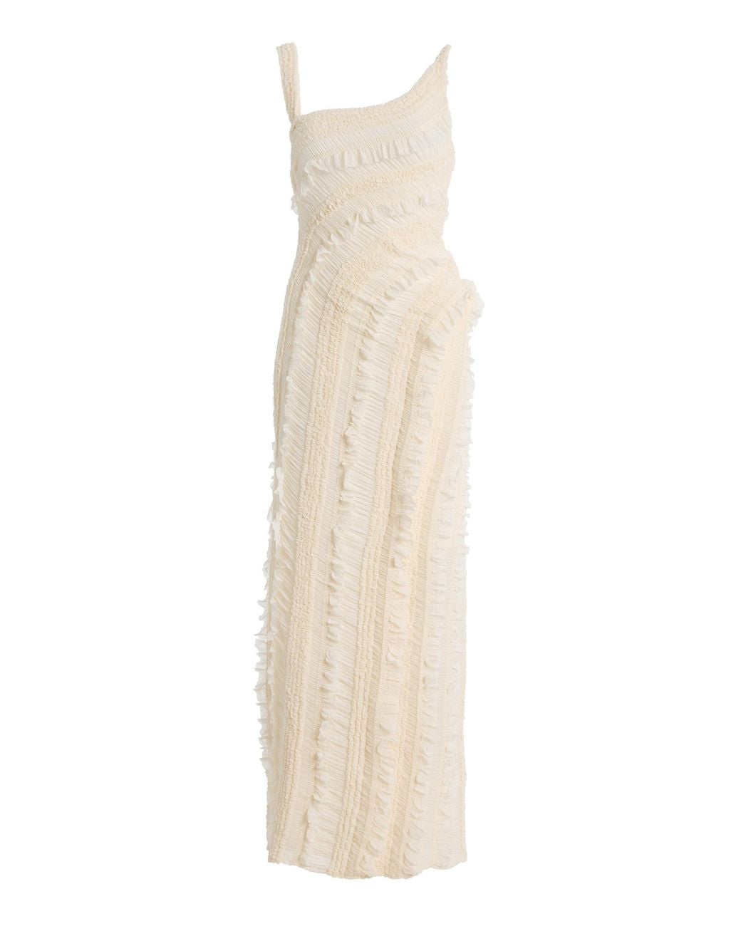 Georgia Hardinge White Renaissance Smocked Maxi Dress