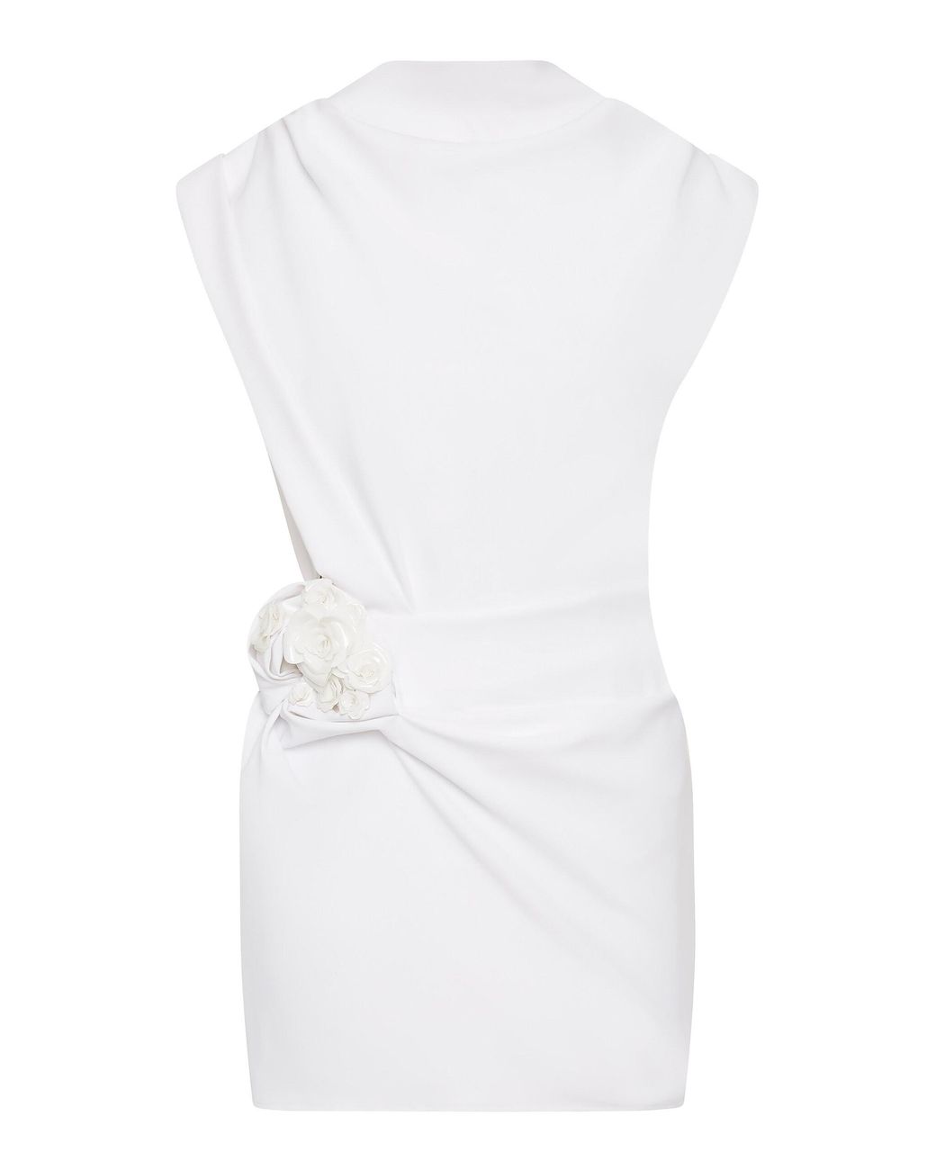 Rachel Gilbert White Mirage Cut-Out Mini Dress