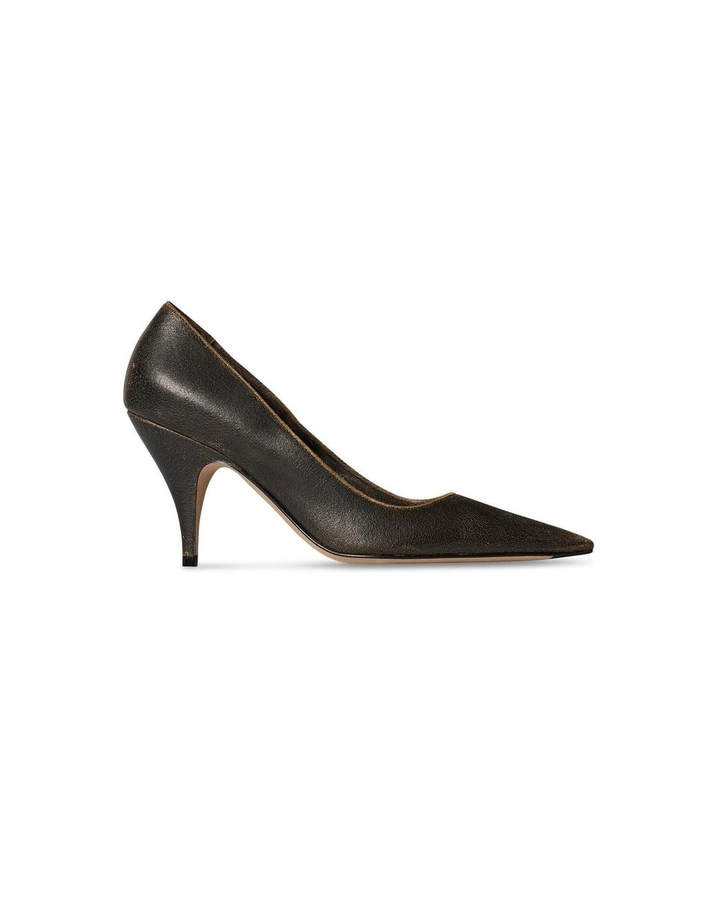 The Row Black Liisa Three Leather Pumps