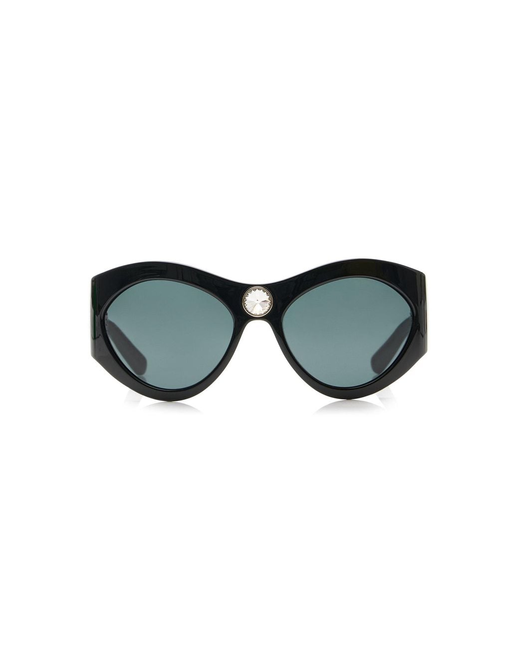 Saint Laurent Black Round-Frame Acetate Sunglasses