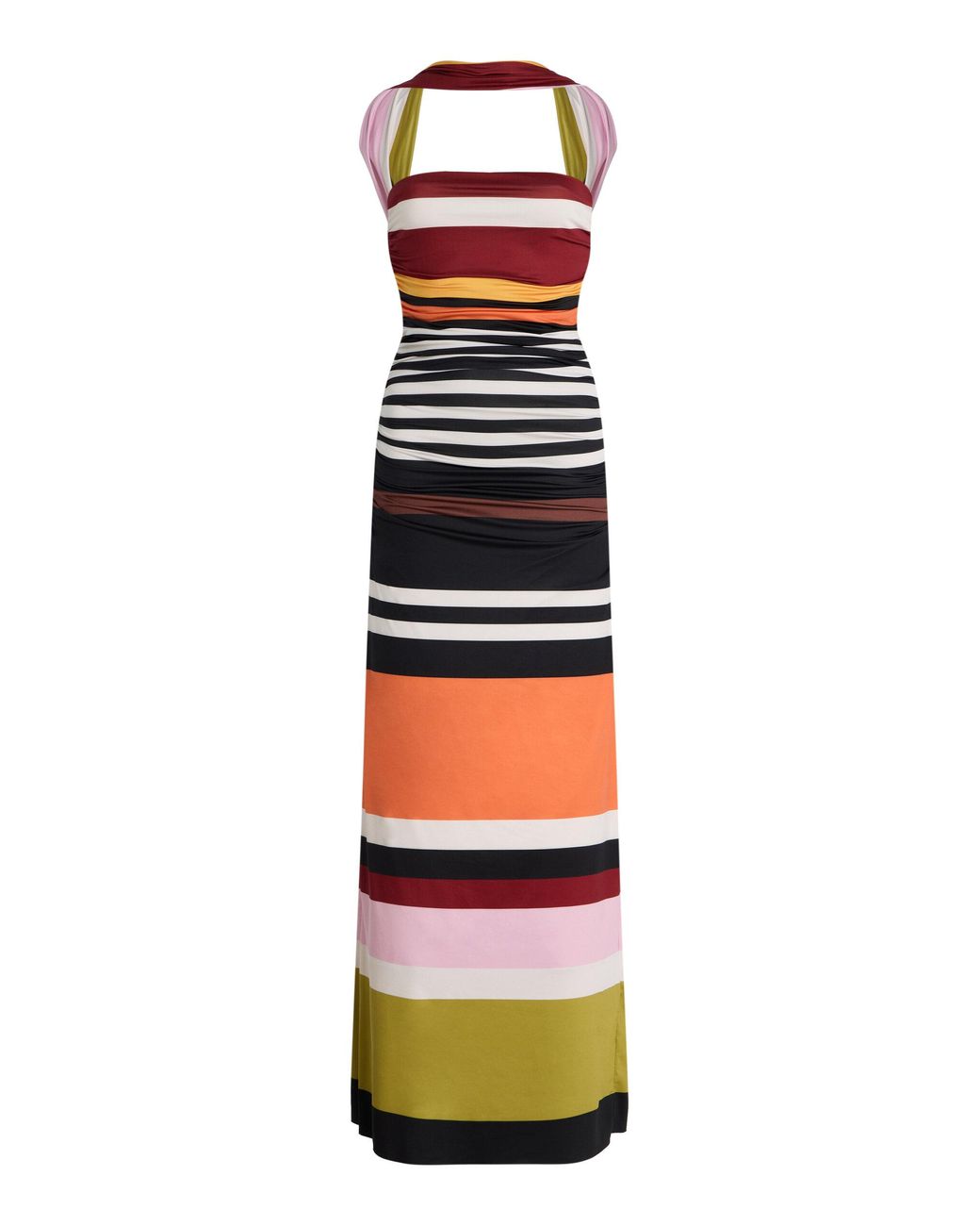 cala de la cruz ornella ruched jersey maxi dress Cala De La Cruz Ornella Ruched Jersey Maxi Dress