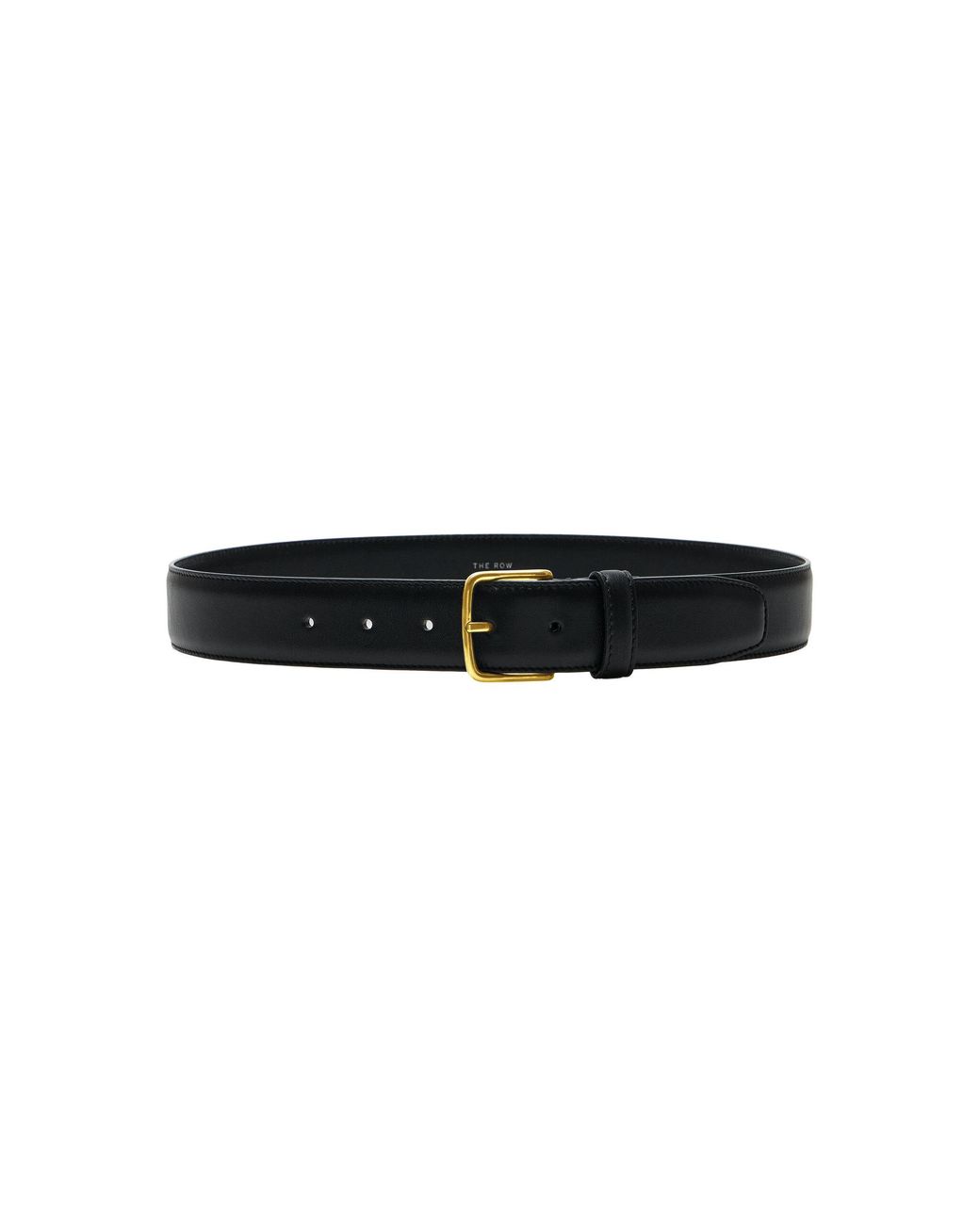 The Row Black Maxi Classic Leather Belt