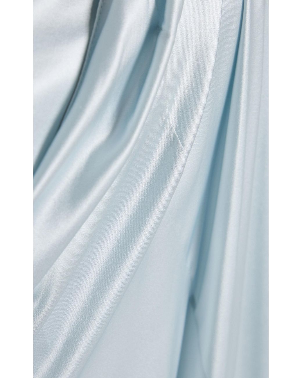 delpozo exclusive draped silk satin maxi dress De La Vali Esperanza Ruffled Silk Satin Maxi Dress