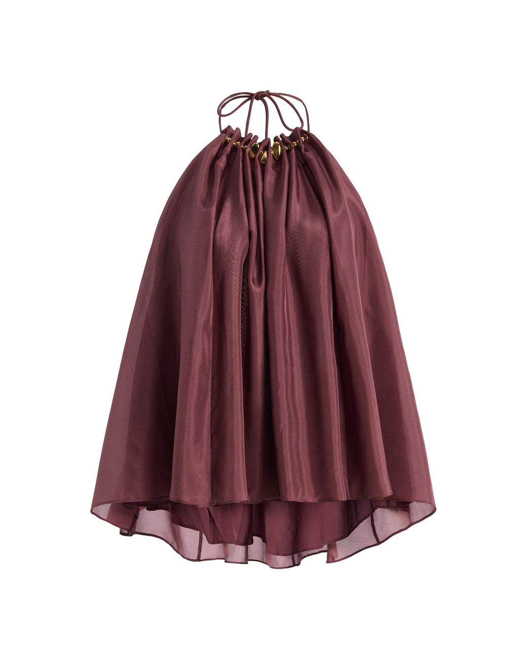 Zimmermann Aster Gathered Beaded Silk Camisole Top
