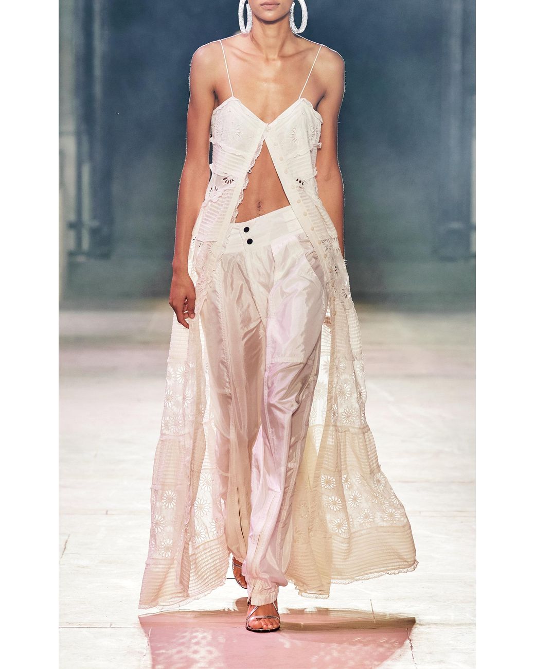 Isabel Marant Olga Shell Jogger Pants in White | Lyst