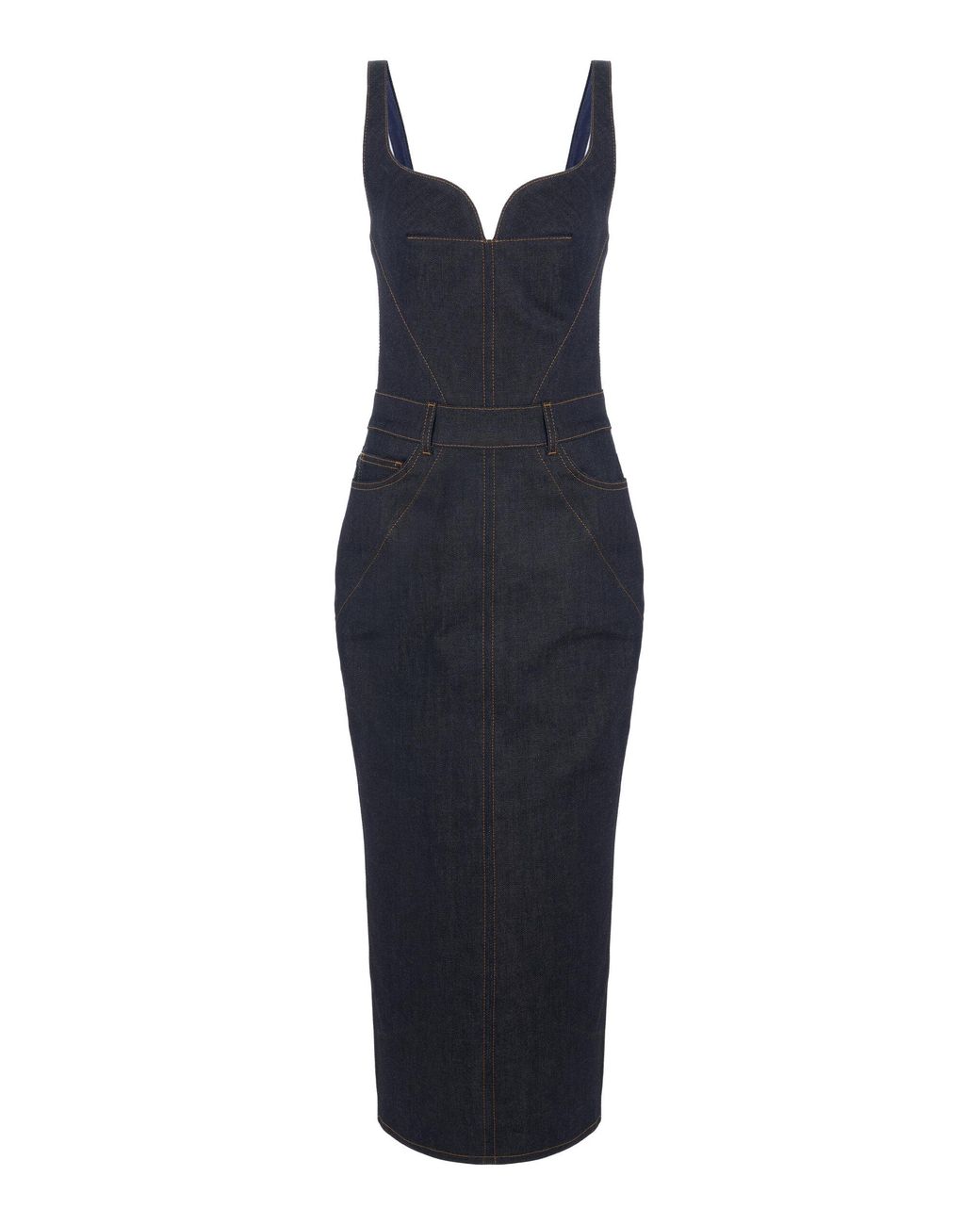 Givenchy Blue Denim Midi Dress