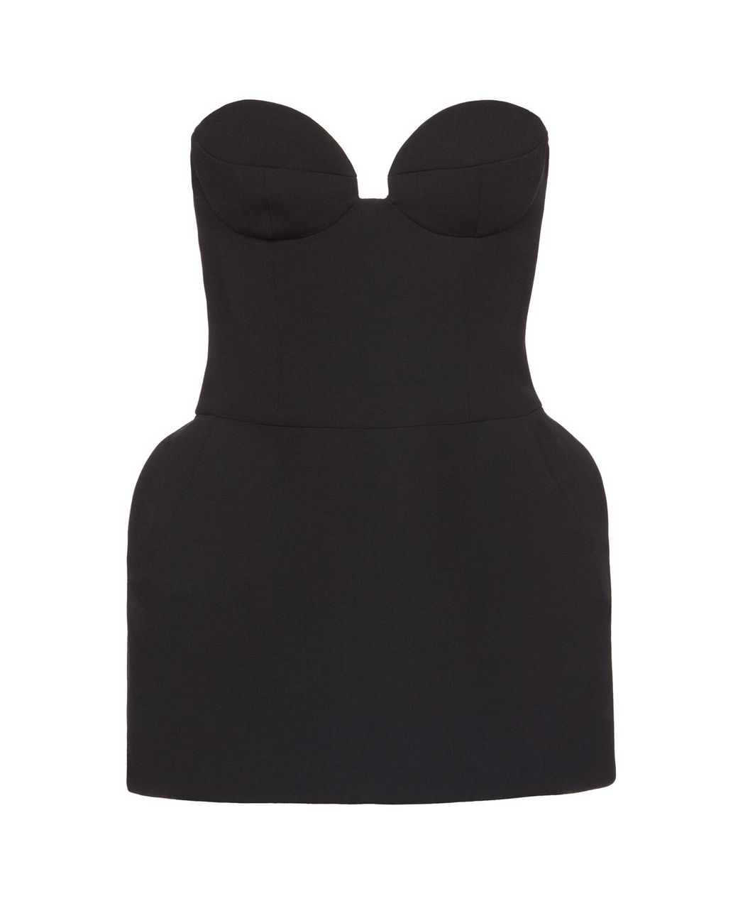Magda Butrym Bustier Wool-blend Minidress in Black | Lyst UK