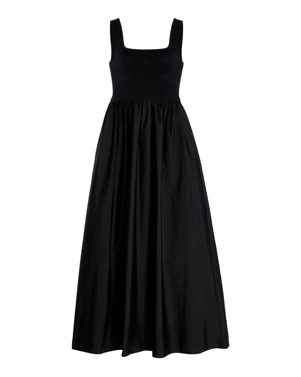 Matteau Black Paneled Maxi Dress