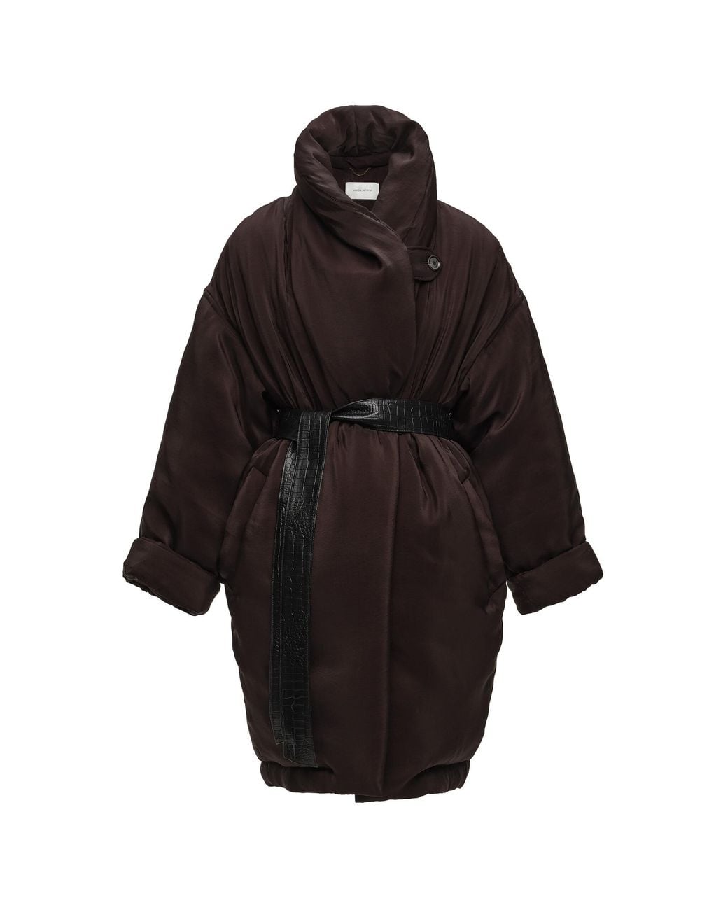 Magda Butrym Black Wool-Blend Puffer Coat