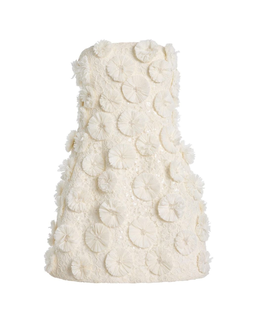 Jonathan Simkhai White Holland Floral Raffia Bustier Mini Dress