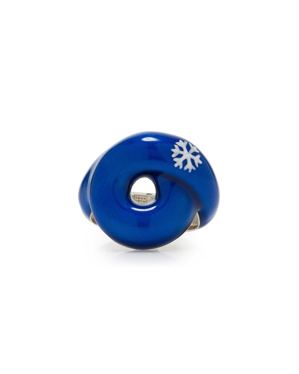 Bea Bongiasca Blue Exclusive Tarallo Enameled Ring