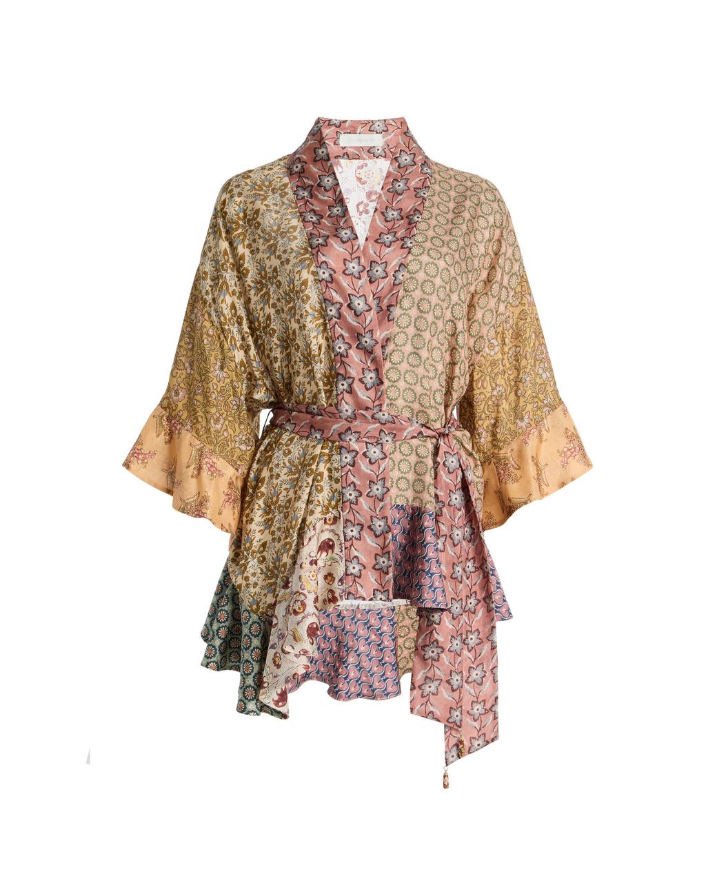 Zimmermann Multicolor Fairlight Scarf Silk Wrap Top