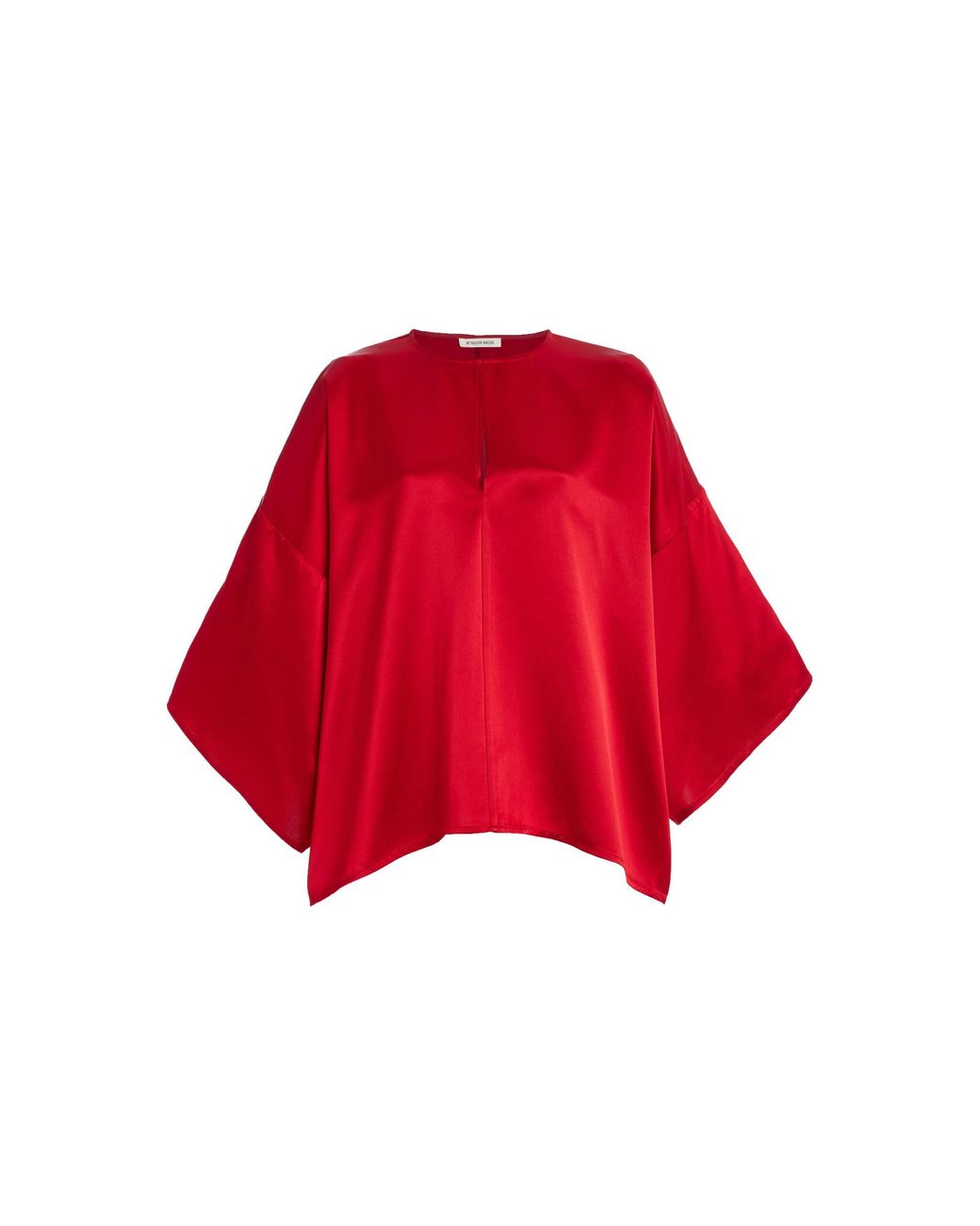 By Malene Birger Red Cicie Oversized Satin Top