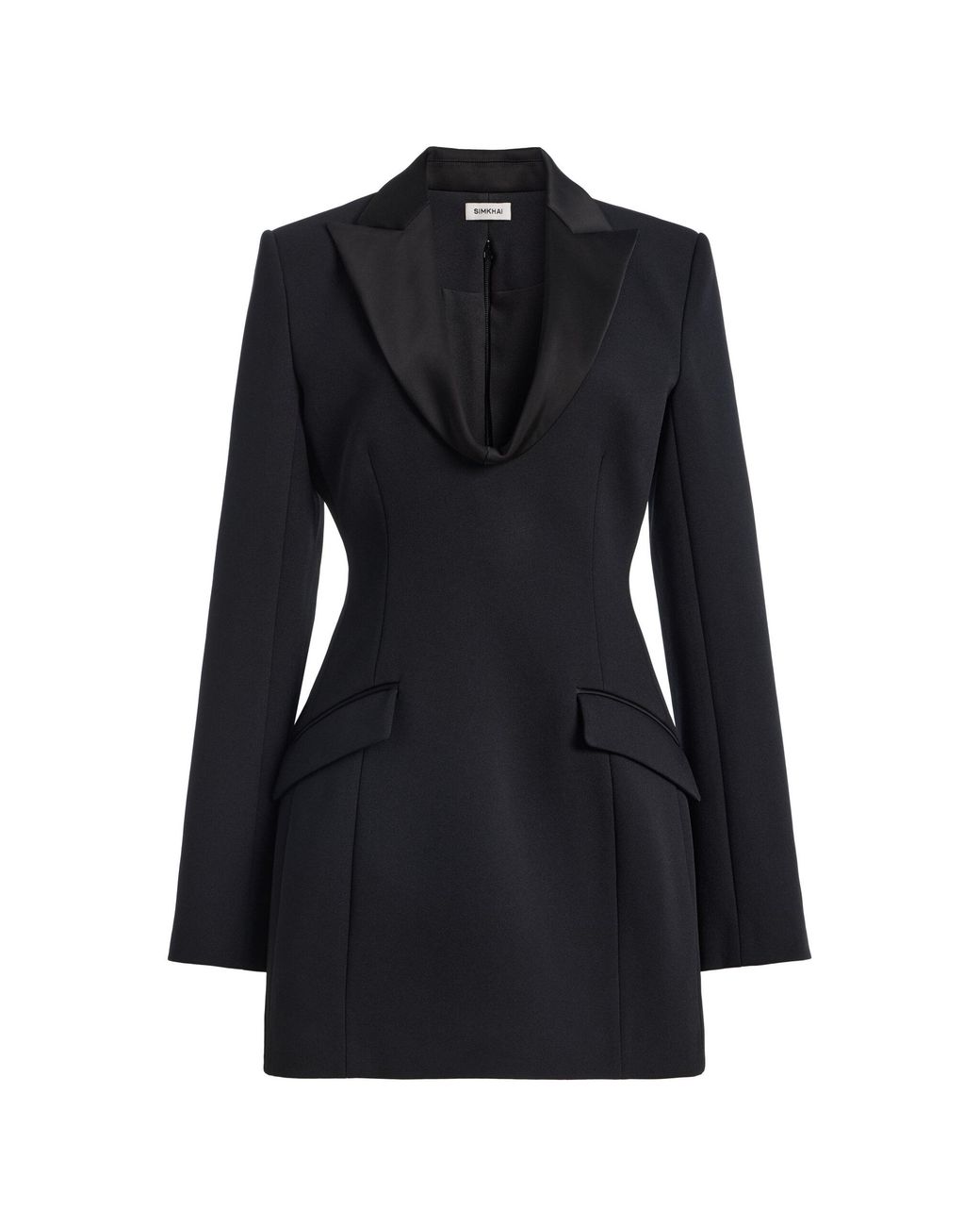 Jonathan Simkhai Black Marina Blazer Mini Dress