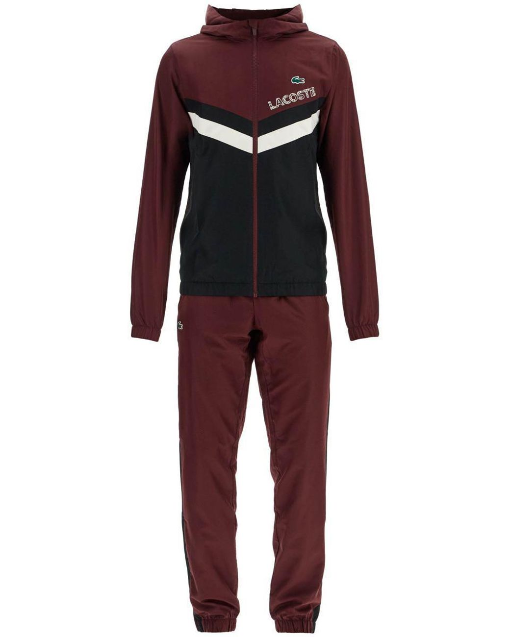 Lacoste Regular Fit Sports Tracksuit in Red for Men Lyst