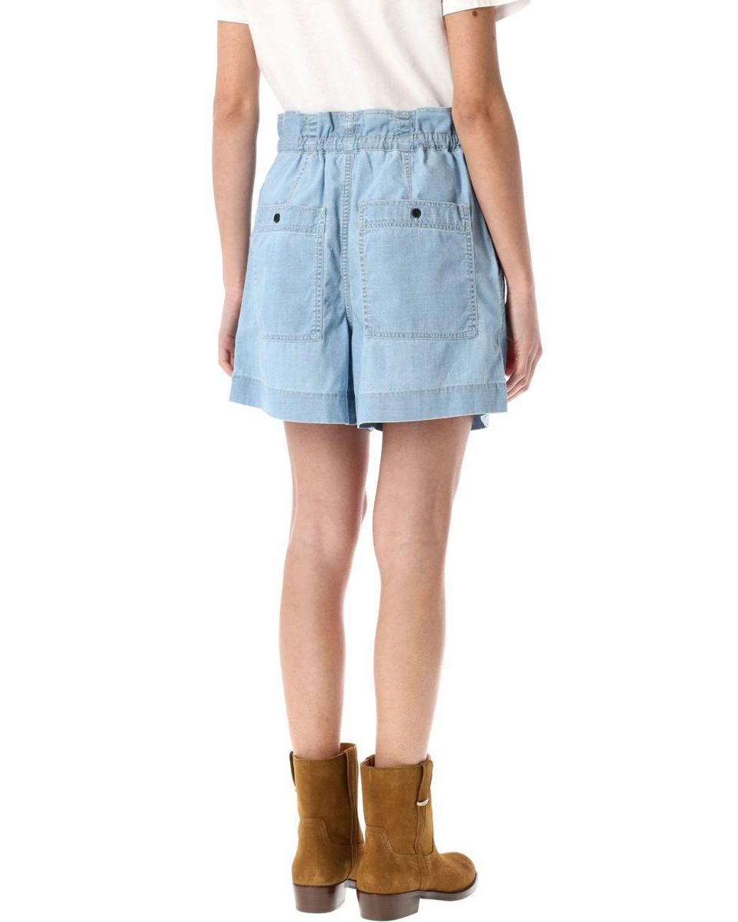 Isabel Marant Valdina Shorts in Blue | Lyst UK