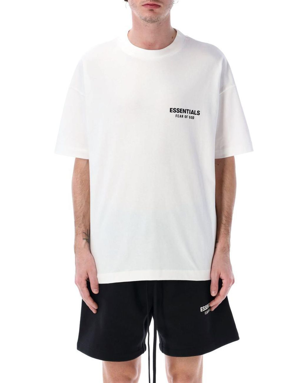 送料・関税無料【FEAR OF GOD】Classic Short Sleeve Tee Classic Short Sleeve Tee in Jet Black | Fear of God