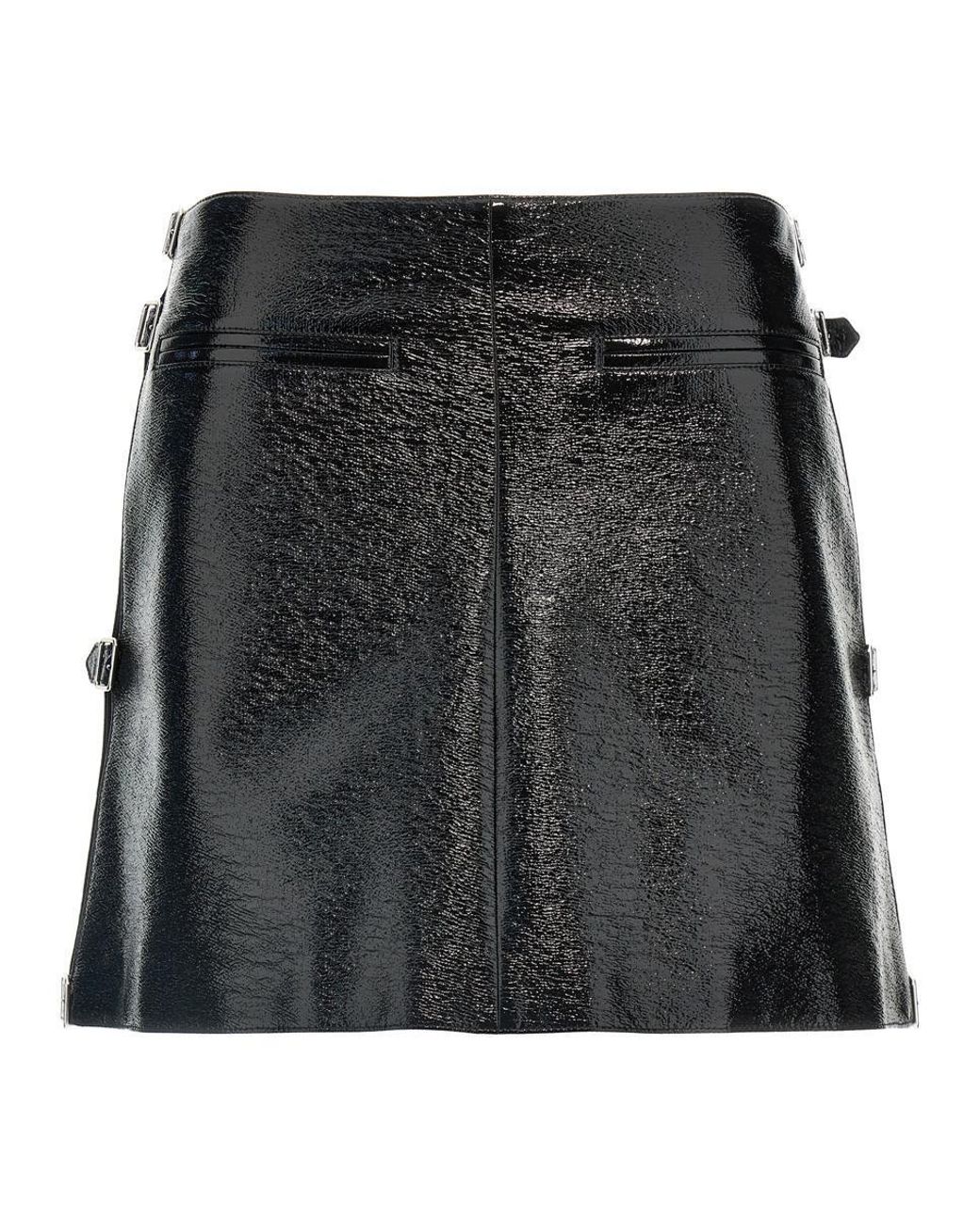 スカート COURREGES 'Mini Multi Sangle Vinyl' skirt Black Courreges 'Mini Multi Sangle Vinyl' Skirt in Black | Lyst