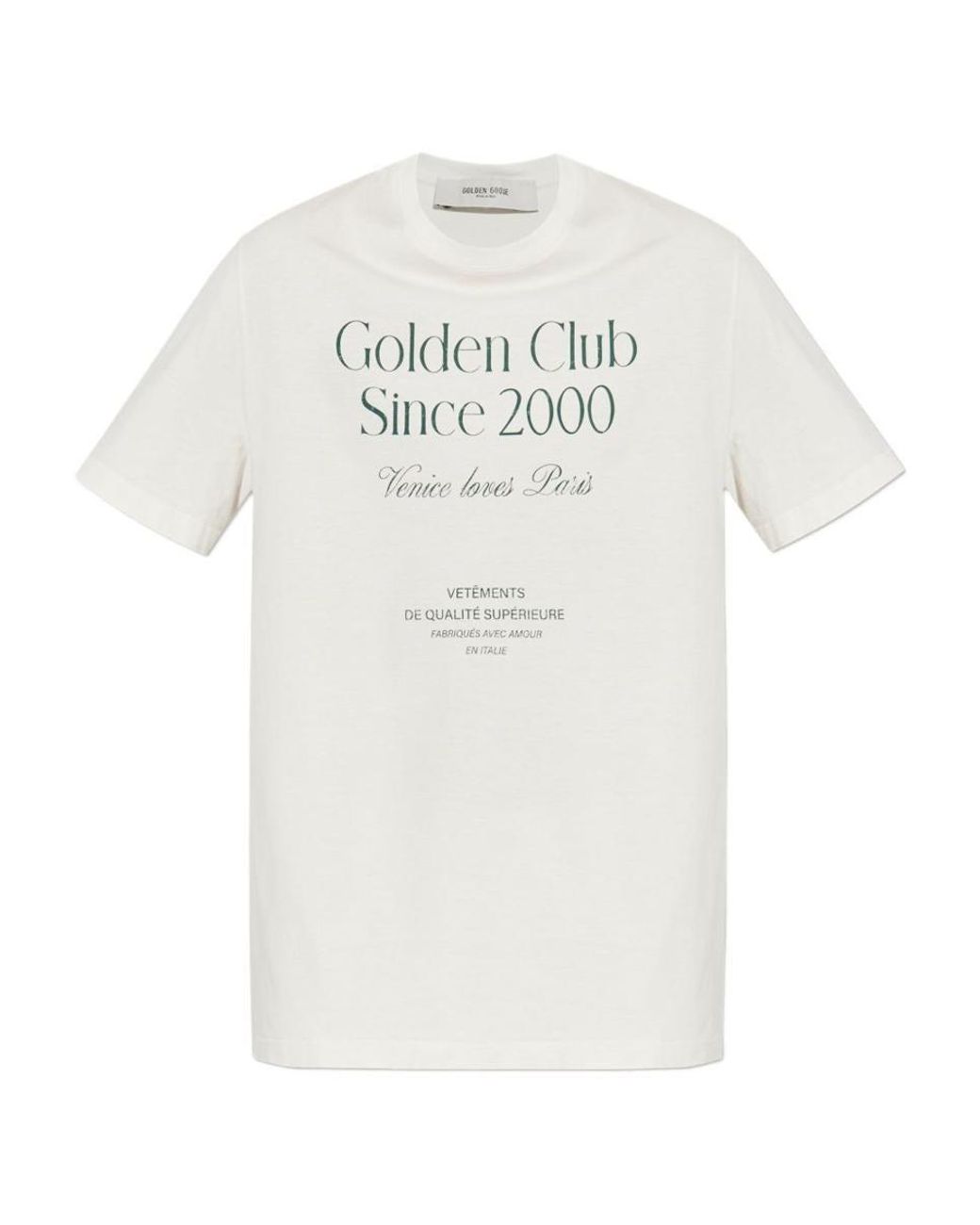 Tシャツ・カットソー Golden  Deluxe Brand White Cotton T-Shirt Versace Set 2 Long Sleeved T-shirt with Golden-Effect Logo