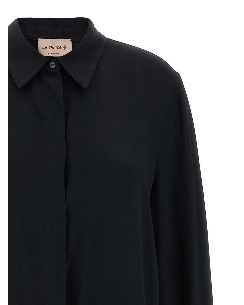 Tシャツ・カットソー LE TWINS SS25 'Moreno' shirt (CAMICIAMORENA NERO) LE TWINS Moreno Shirt | Black | FARFETCH