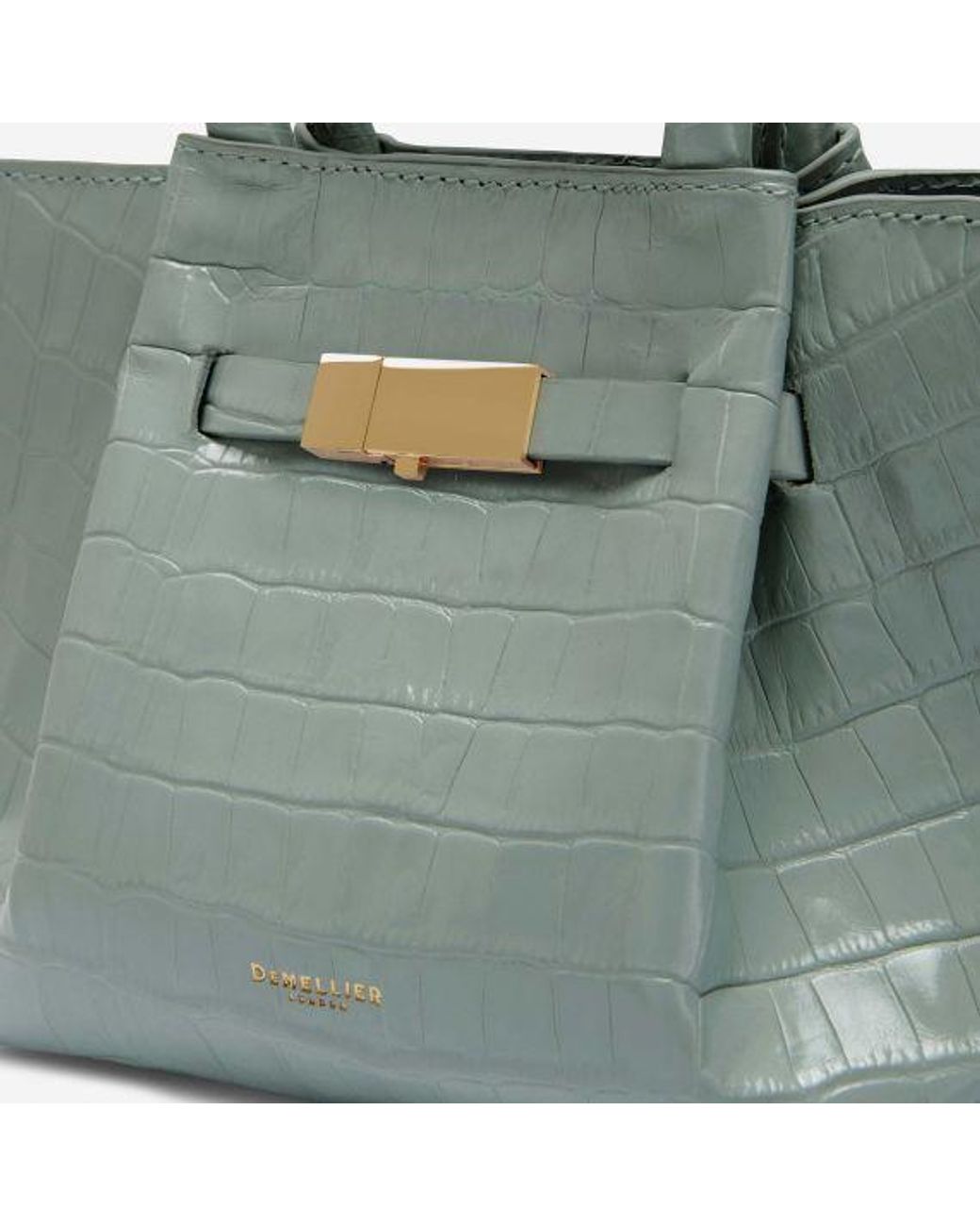 Demellier Women's Mini London Croc-Embossed Leather Crossbody Bag