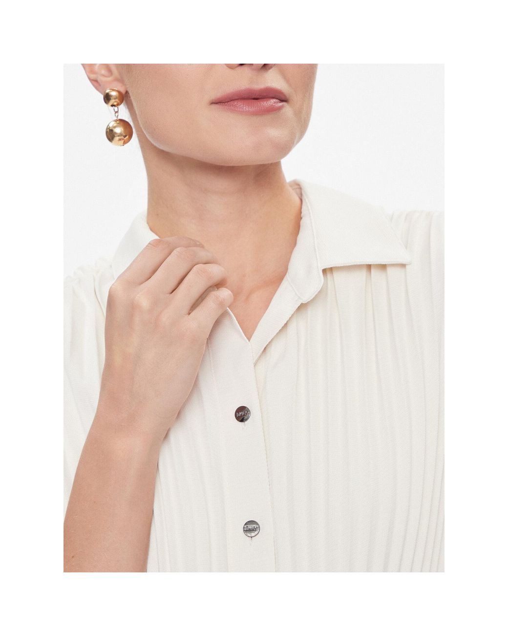 DKNY White Jumpsuit Dd3J3455 Relaxed Fit