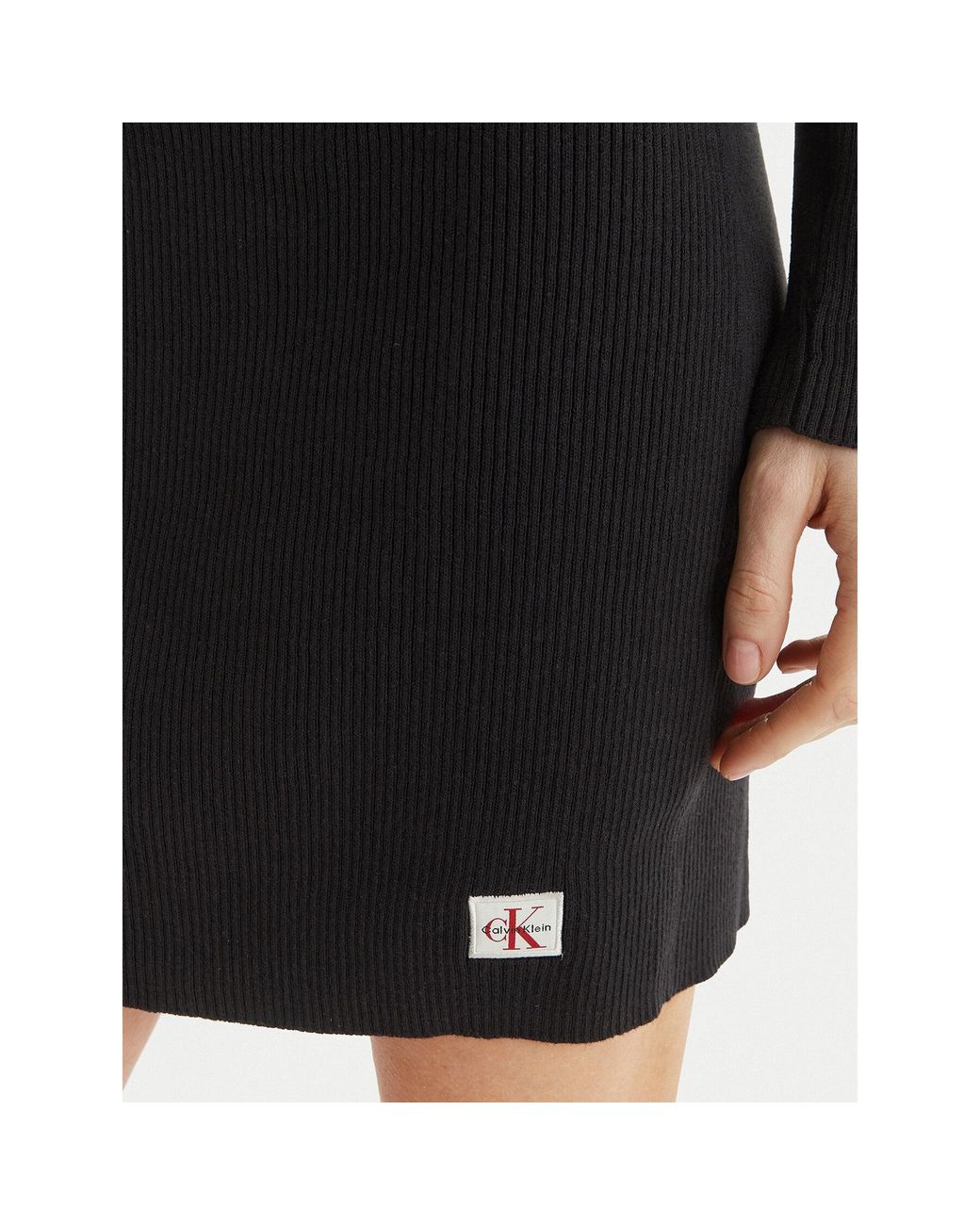 Calvin Klein Black Kleid Für Den Alltag Lv047F324G Slim Fit