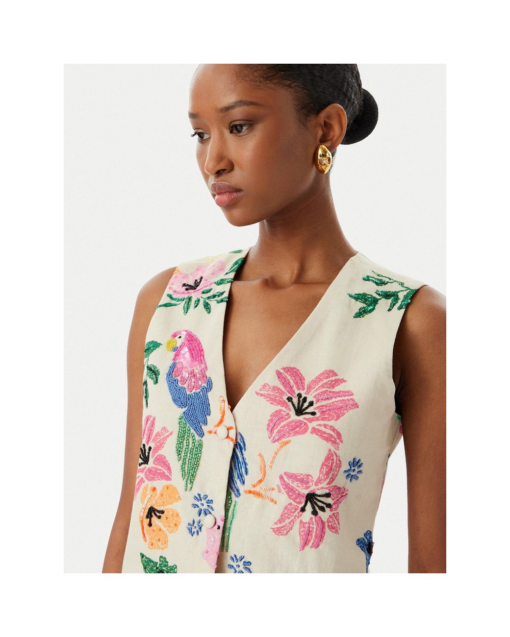 Lola Casademunt Blue Anzugweste Ls2602009 Regular Fit