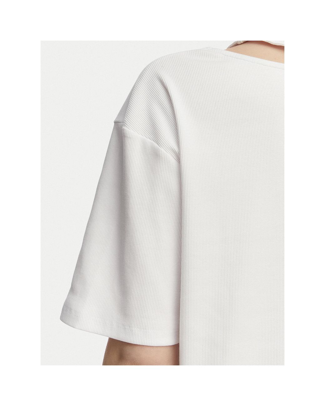 Karl Lagerfeld White T-Shirt B2W17077 Regular Fit