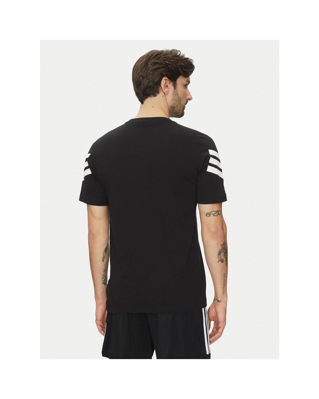 Adidas T-Shirt Future Icons 3-Stripes Jd4877 Regular Fit in Black für Herren