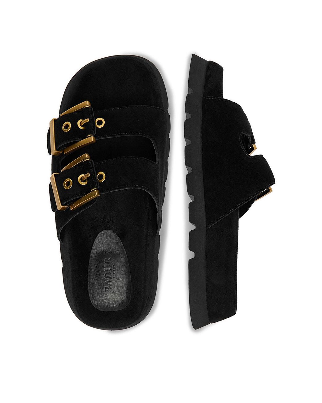 Badura Black Pantoletten Eo-Alivia-Lt2525-1