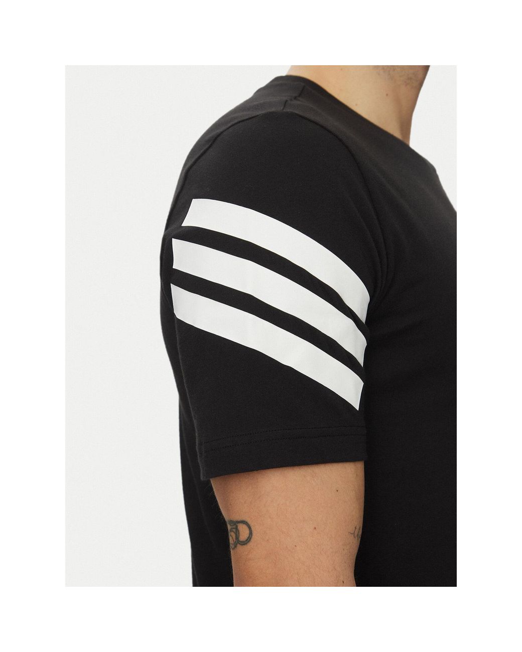 Adidas T-Shirt Future Icons 3-Stripes Jd4877 Regular Fit in Black für Herren