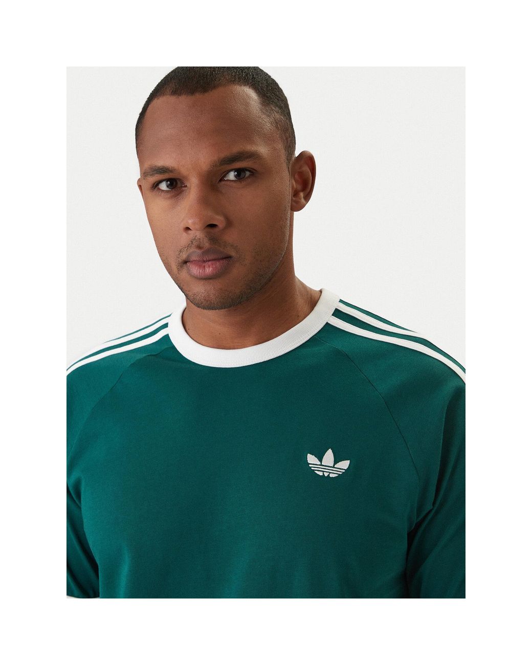 Adidas 3-Streifen T-Shirt in Green für Herren