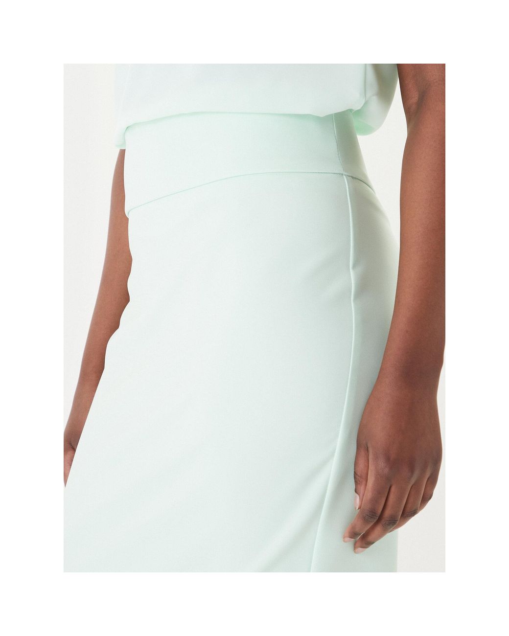 Rinascimento White Bleistiftrock Cfc0128651003 Slim Fit