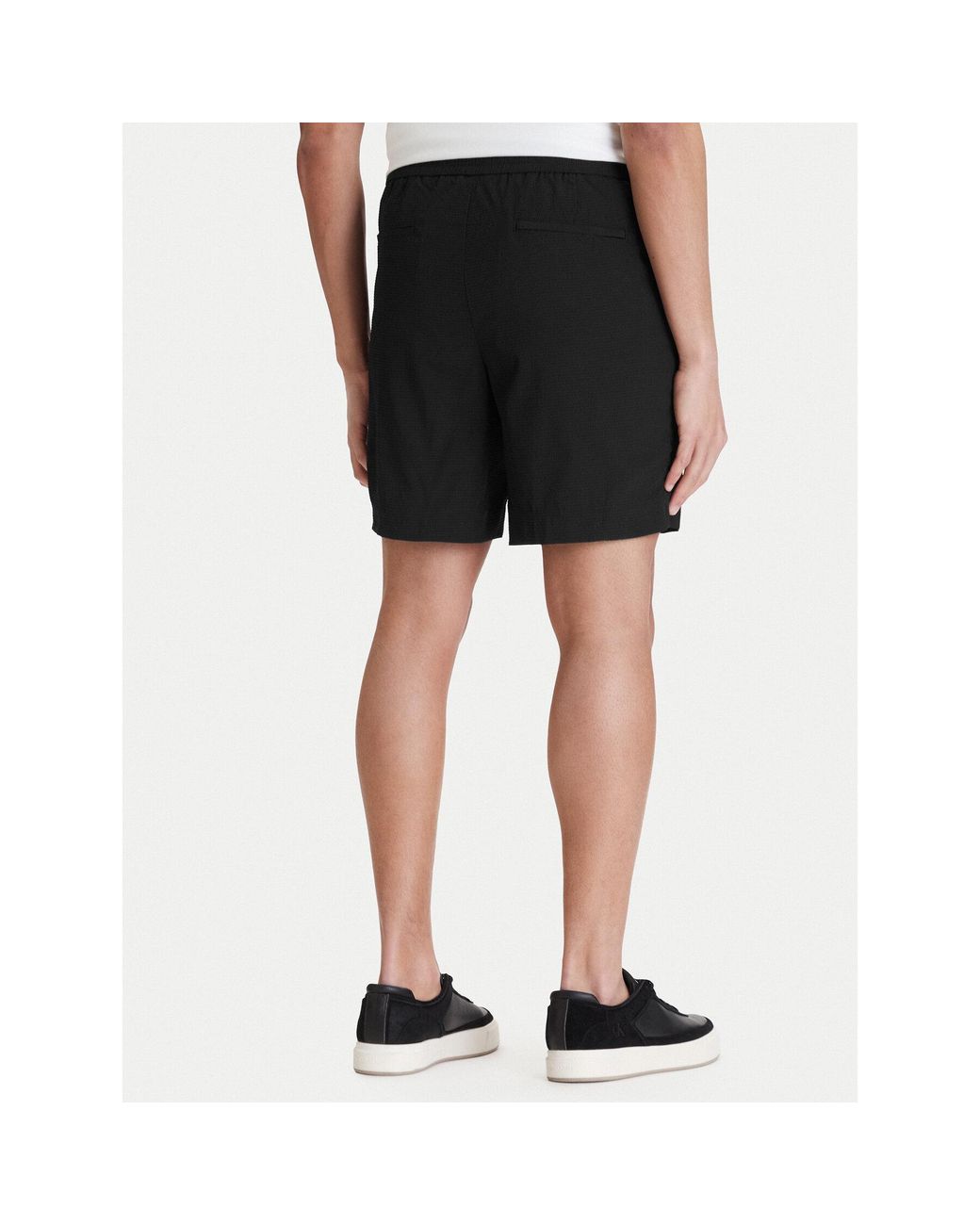 Calvin Klein Stoffshorts Lv04Lf610G Straight Fit in Black für Herren